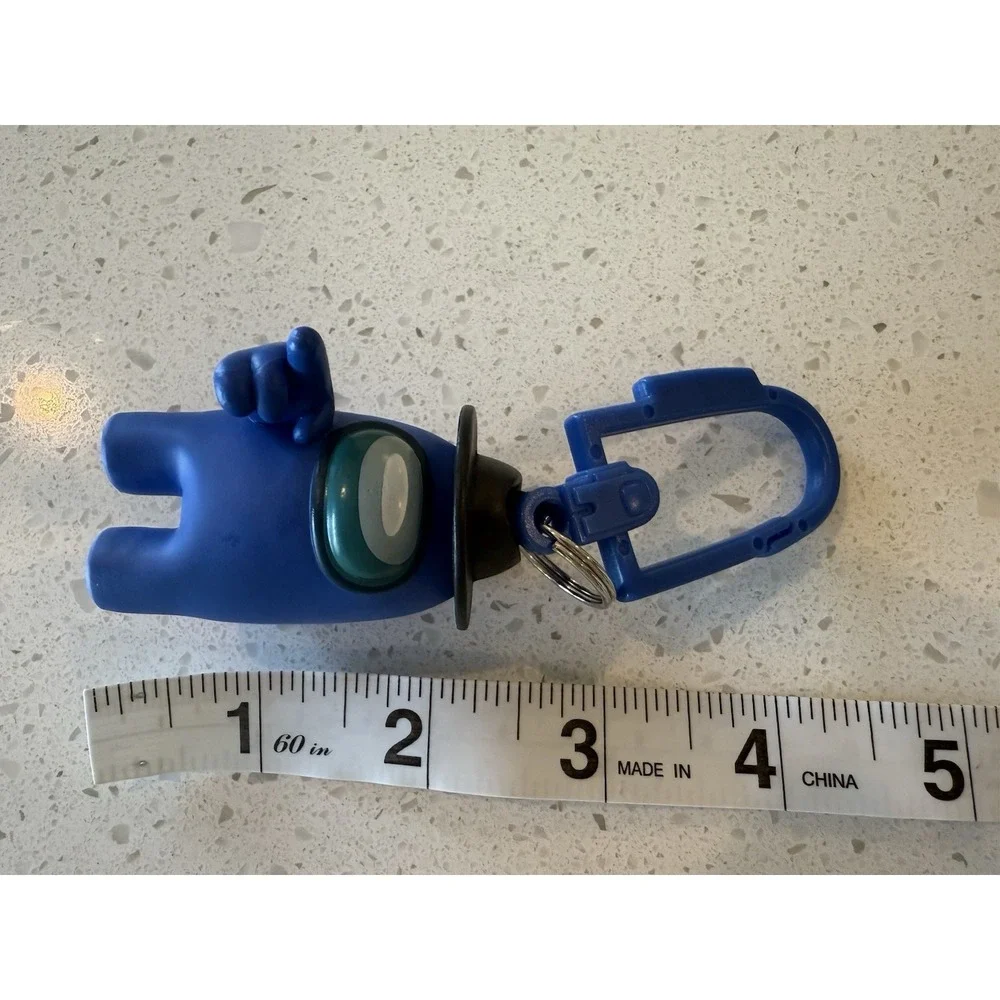 Among Us Backpack‎ Clip Hanger Keychain Blue Blind Bag Figure Innersloth
